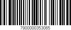 Código de barras (EAN, GTIN, SKU, ISBN): '7900000353065'