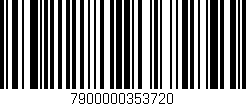 Código de barras (EAN, GTIN, SKU, ISBN): '7900000353720'