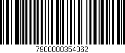 Código de barras (EAN, GTIN, SKU, ISBN): '7900000354062'