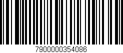 Código de barras (EAN, GTIN, SKU, ISBN): '7900000354086'