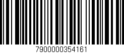 Código de barras (EAN, GTIN, SKU, ISBN): '7900000354161'