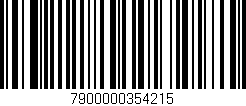 Código de barras (EAN, GTIN, SKU, ISBN): '7900000354215'