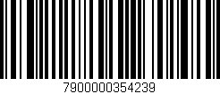 Código de barras (EAN, GTIN, SKU, ISBN): '7900000354239'