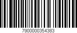 Código de barras (EAN, GTIN, SKU, ISBN): '7900000354383'