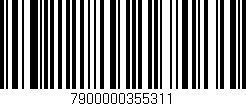 Código de barras (EAN, GTIN, SKU, ISBN): '7900000355311'