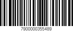 Código de barras (EAN, GTIN, SKU, ISBN): '7900000355489'