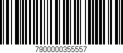 Código de barras (EAN, GTIN, SKU, ISBN): '7900000355557'