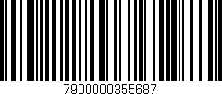 Código de barras (EAN, GTIN, SKU, ISBN): '7900000355687'
