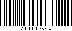 Código de barras (EAN, GTIN, SKU, ISBN): '7900000355724'