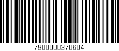 Código de barras (EAN, GTIN, SKU, ISBN): '7900000370604'