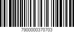 Código de barras (EAN, GTIN, SKU, ISBN): '7900000370703'