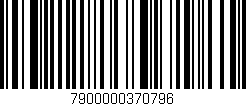 Código de barras (EAN, GTIN, SKU, ISBN): '7900000370796'