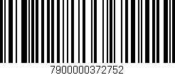 Código de barras (EAN, GTIN, SKU, ISBN): '7900000372752'