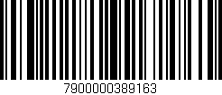 Código de barras (EAN, GTIN, SKU, ISBN): '7900000389163'