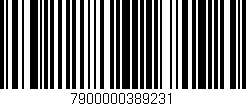 Código de barras (EAN, GTIN, SKU, ISBN): '7900000389231'