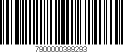 Código de barras (EAN, GTIN, SKU, ISBN): '7900000389293'