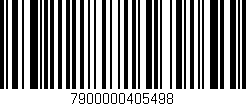 Código de barras (EAN, GTIN, SKU, ISBN): '7900000405498'