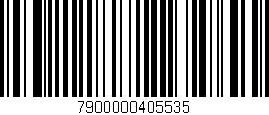 Código de barras (EAN, GTIN, SKU, ISBN): '7900000405535'