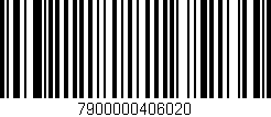 Código de barras (EAN, GTIN, SKU, ISBN): '7900000406020'