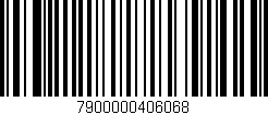Código de barras (EAN, GTIN, SKU, ISBN): '7900000406068'