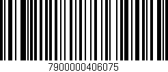 Código de barras (EAN, GTIN, SKU, ISBN): '7900000406075'