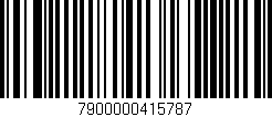 Código de barras (EAN, GTIN, SKU, ISBN): '7900000415787'