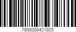 Código de barras (EAN, GTIN, SKU, ISBN): '7900000421825'