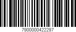 Código de barras (EAN, GTIN, SKU, ISBN): '7900000422297'