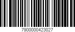 Código de barras (EAN, GTIN, SKU, ISBN): '7900000423027'