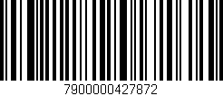 Código de barras (EAN, GTIN, SKU, ISBN): '7900000427872'