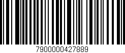 Código de barras (EAN, GTIN, SKU, ISBN): '7900000427889'