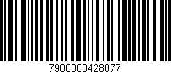 Código de barras (EAN, GTIN, SKU, ISBN): '7900000428077'