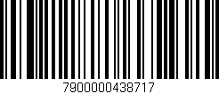 Código de barras (EAN, GTIN, SKU, ISBN): '7900000438717'