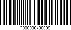 Código de barras (EAN, GTIN, SKU, ISBN): '7900000438809'