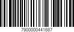 Código de barras (EAN, GTIN, SKU, ISBN): '7900000441687'