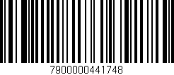Código de barras (EAN, GTIN, SKU, ISBN): '7900000441748'