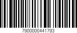Código de barras (EAN, GTIN, SKU, ISBN): '7900000441793'
