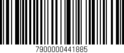 Código de barras (EAN, GTIN, SKU, ISBN): '7900000441885'