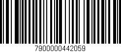 Código de barras (EAN, GTIN, SKU, ISBN): '7900000442059'