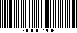 Código de barras (EAN, GTIN, SKU, ISBN): '7900000442936'