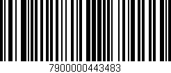 Código de barras (EAN, GTIN, SKU, ISBN): '7900000443483'