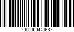 Código de barras (EAN, GTIN, SKU, ISBN): '7900000443667'