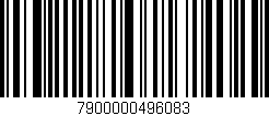Código de barras (EAN, GTIN, SKU, ISBN): '7900000496083'