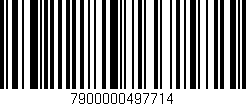 Código de barras (EAN, GTIN, SKU, ISBN): '7900000497714'