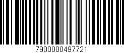 Código de barras (EAN, GTIN, SKU, ISBN): '7900000497721'