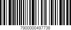 Código de barras (EAN, GTIN, SKU, ISBN): '7900000497738'