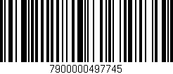 Código de barras (EAN, GTIN, SKU, ISBN): '7900000497745'