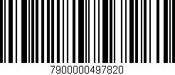 Código de barras (EAN, GTIN, SKU, ISBN): '7900000497820'