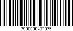 Código de barras (EAN, GTIN, SKU, ISBN): '7900000497875'