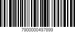 Código de barras (EAN, GTIN, SKU, ISBN): '7900000497899'